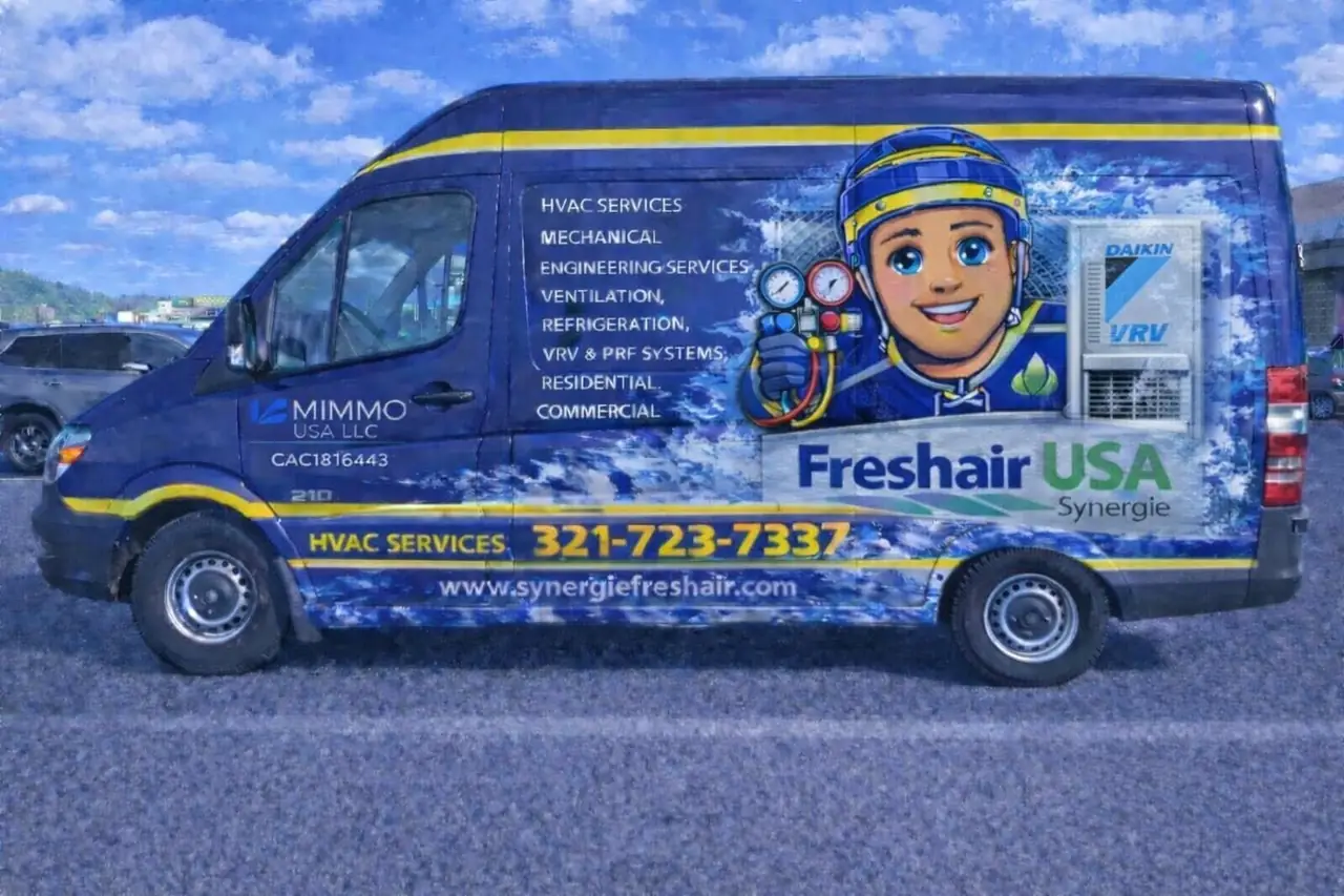 Synergie Fresh Air branded service van