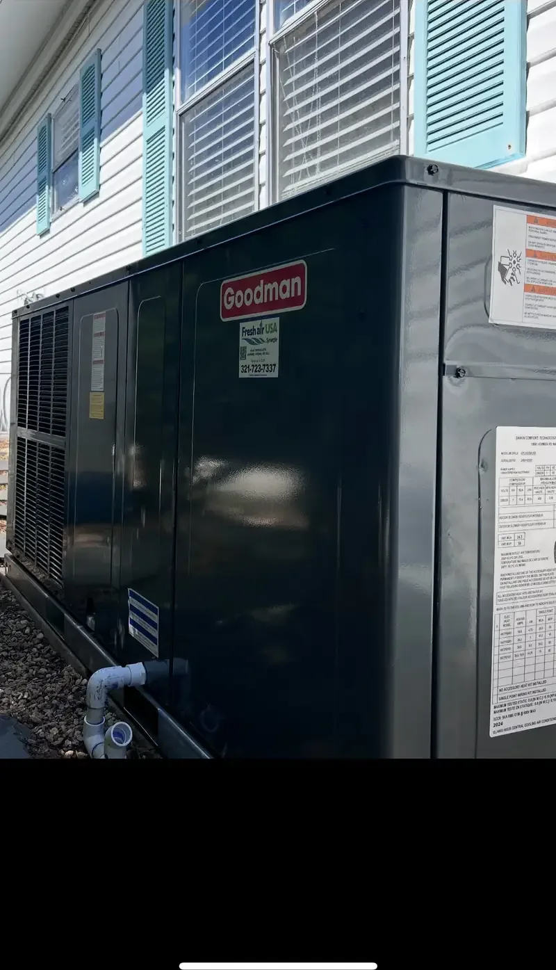 Commercial rooftop HVAC unit